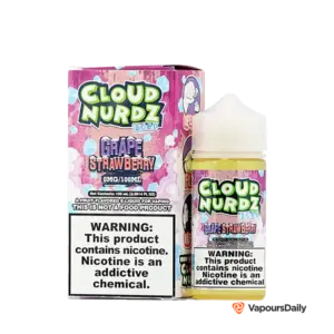 خرید جویس کلود نوردز توت فرنگی انگور یخ CLOUD NURDZ GRAPE STRAWBERRY ICED