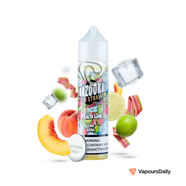 خرید جویس بازوکا هلو لیمو یخ (60 میل) BAZOOKA PEACH LIME ICE