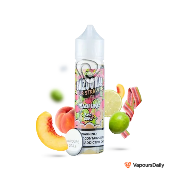 خرید جویس بازوکا هلو لیمو (60 میل) BAZOOKA PEACH LIME