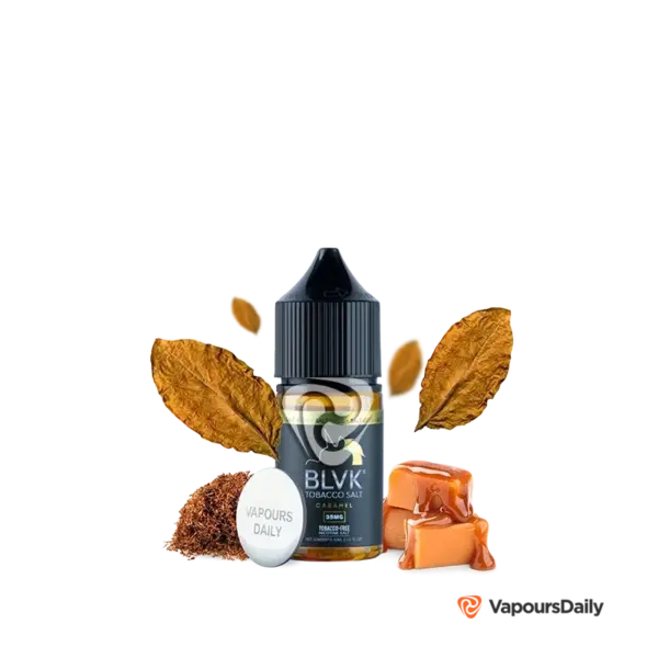 خرید سالت نیکوتین بی ال وی کی تنباکو کارامل BLVK TOBACCO CARAMEL