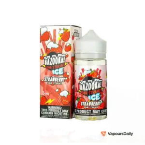 خرید جویس بازوکا توت فرنگی یخ BAZOOKA STRAWBERRY ICE 100ML