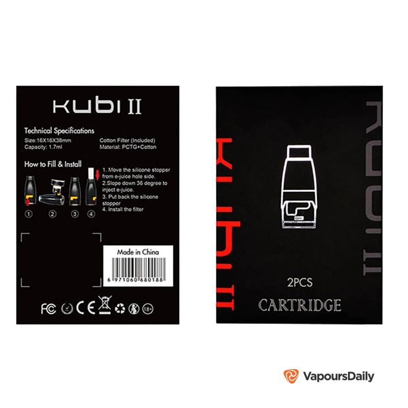 خرید کارتریج و فیلتر کوبی 2 HOTCIG KUBI 2 Refillable Cartridge