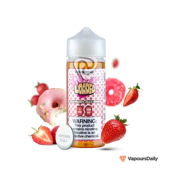 خرید جویس لودد دونات توت فرنگی LOADED STRAWBERRY JELLY DONUT 120ML