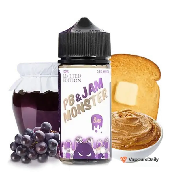 خرید جویس مانستر مربای انگور و کره بادام زمینی PB-JAM MONSTER GRAPE