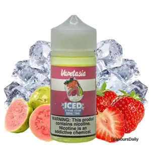 خرید جویس ویپ تازیا توت‌فرنگی گواوا یخ VAPETASIA ICED STRAW GUAW 100ML