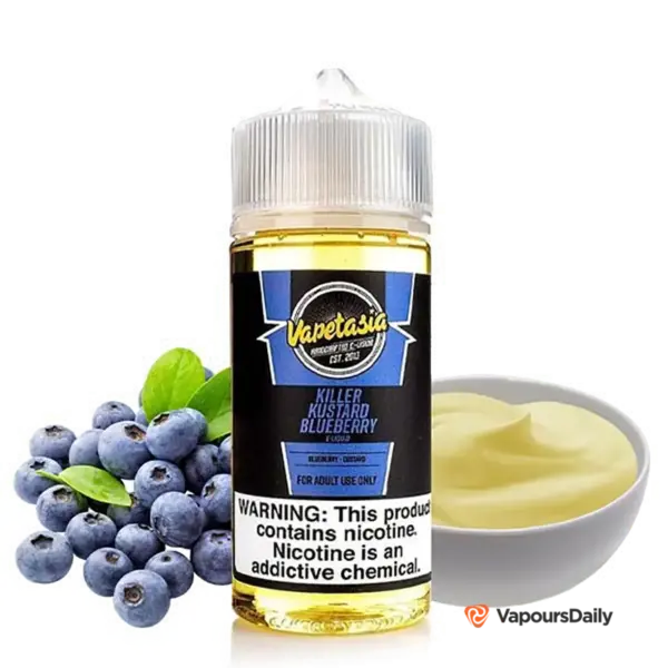 خرید جویس ویپ تازیا کاستارد بلوبری VAPETASIA KILLER KUSTARD BLUEBERRY 100ML