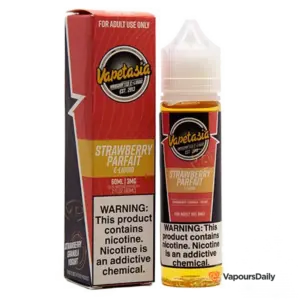 خرید جویس ماست توت فرنگی VAPETASIA STRAWBERRY PARFAIT