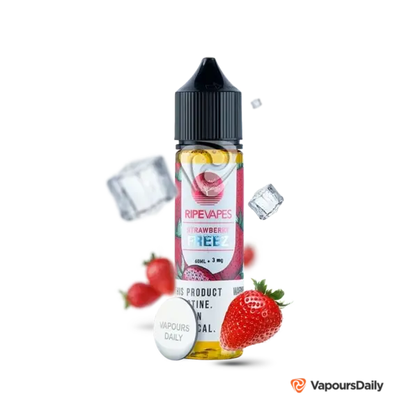 خرید جویس رایپ ویپز توت فرنگی یخ RIPE VAPES STRAWBERRY FREEZ