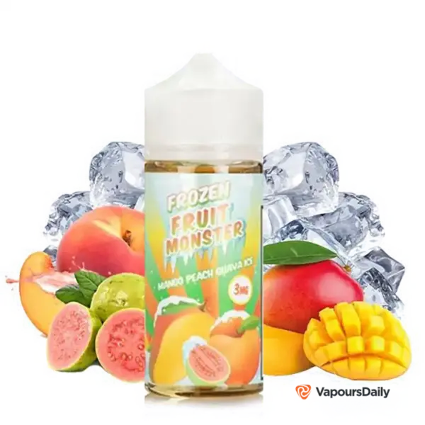 خرید جویس انبه گوآوا هلو یخ FRZ MONSTER MANGO PEACH GUAVA ICE