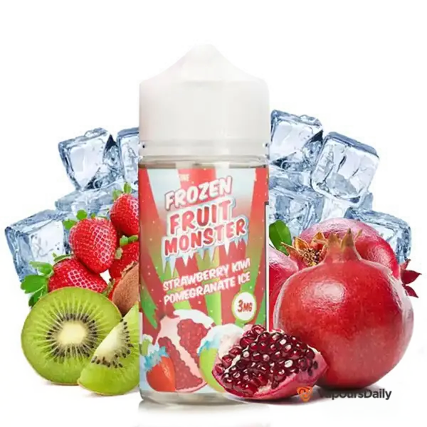 خرید جویس مانستر انار کیوی یخ FRZ MONSTER STRAWBERRY KIWI POMEGRANATE ICE