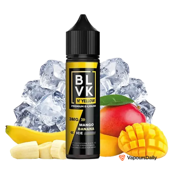 خرید جویس بی ال وی کی موز انبه یخ BLVK MANGO BANANA ICE–N’ YELLOW SERIES