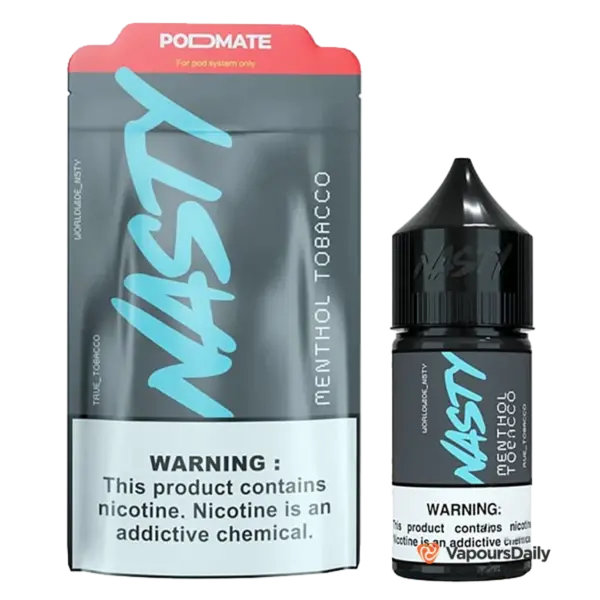 خرید سالت نستی تنباکو یخ NASTY PODMATE MENTHOL TOBACCO