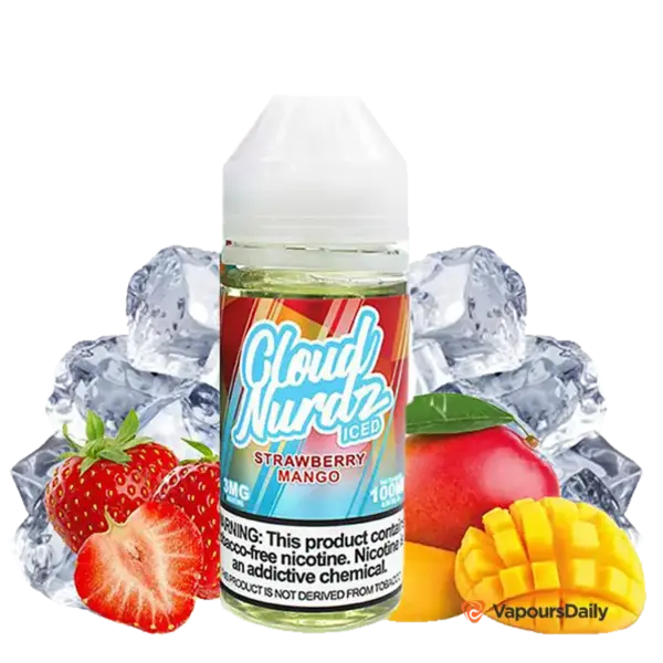 خرید جویس توت‌فرنگی انبه یخ CLOUD NURDZ ICED STRAWBERRY MANGO