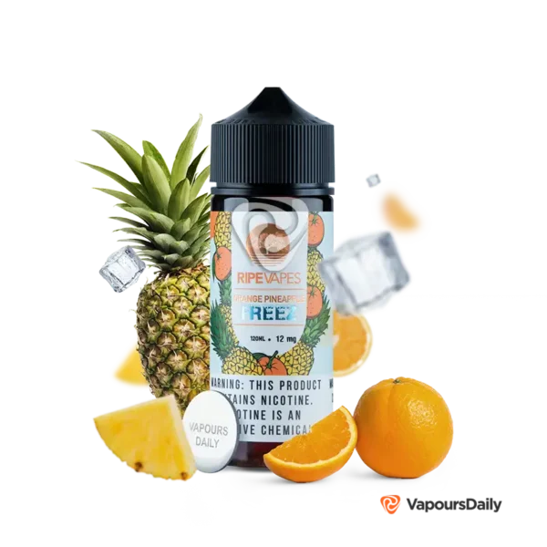 خرید جویس رایپ ویپز آناناس پرتقال یخ RIPE VAPES ORANGE PINEAPPLE FREEZ 120ML