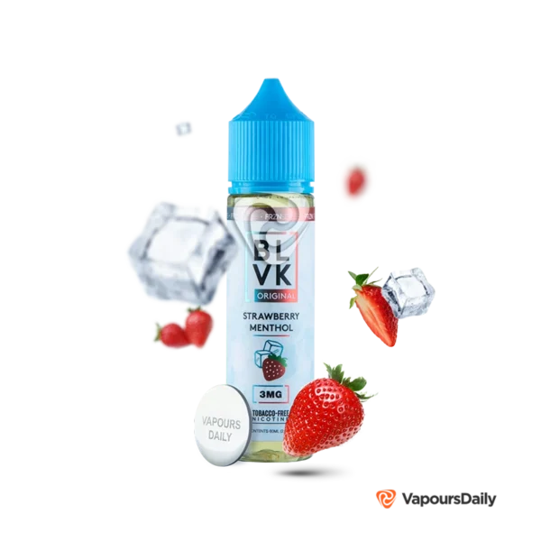 خرید جویس بی ال وی کی توت فرنگی یخ BLVK STRAWBERRY MENTHOL