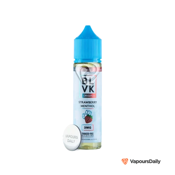 خرید جویس بی ال وی کی توت فرنگی یخ BLVK STRAWBERRY MENTHOL