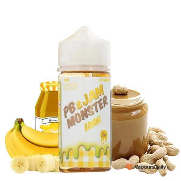 خرید جویس مانستر مربای موز و کره بادام زمینی PB-JAM MONSTER BANANA