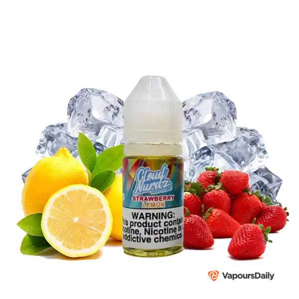 خرید سالت کلود نوردز لیمو توت فرنگی یخ CLOUD NURDZ ICED STRAWBERRY LEMON