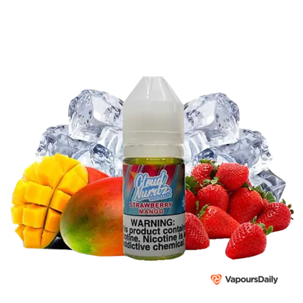 خرید سالت کلود نوردز انبه توت فرنگی یخ CLOUD NURDZ ICED STRAWBERRY MANGO