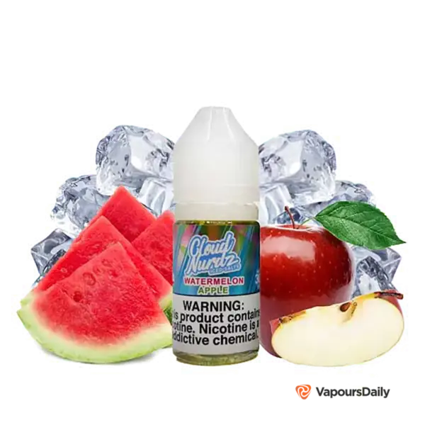 خرید سالت کلود نوردزسیب هندوانه یخ CLOUD NURDZ ICED WATERMELON APPLE