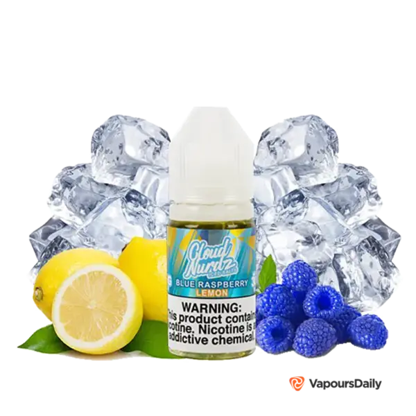 خرید سالت کلود نوردز تمشک آبی لیمو یخ CLOUD NURDZ ICED BLUE RASPBERRY LEMON