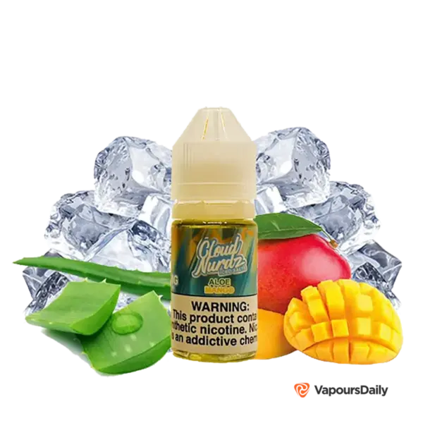 خرید سالت کلود نوردز آلوئه ورا انبه یخ CLOUD NURDZ ICED ALOE MANGO