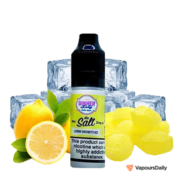 خرید سالت دینرلیدی آبنبات لیمو یخ DINNER LADY LEMON SHERBETS ICE 10ML