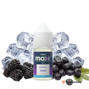 خرید سالت نیکد بلوبری تمشک یخ NKD MAX BERRIES ICE