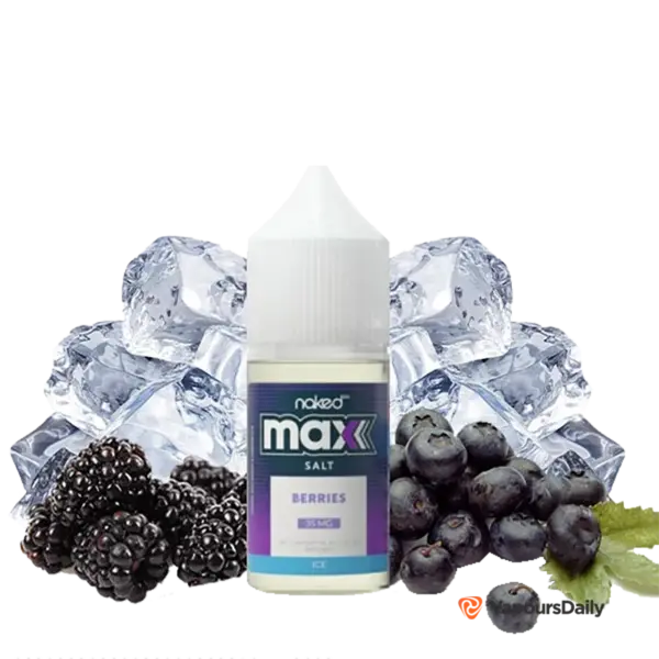 خرید سالت نیکد بلوبری تمشک یخ NKD MAX BERRIES ICE