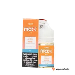 خرید سالت نیکد انبه هلو یخ NKD MAX PEACH MANGO ICE