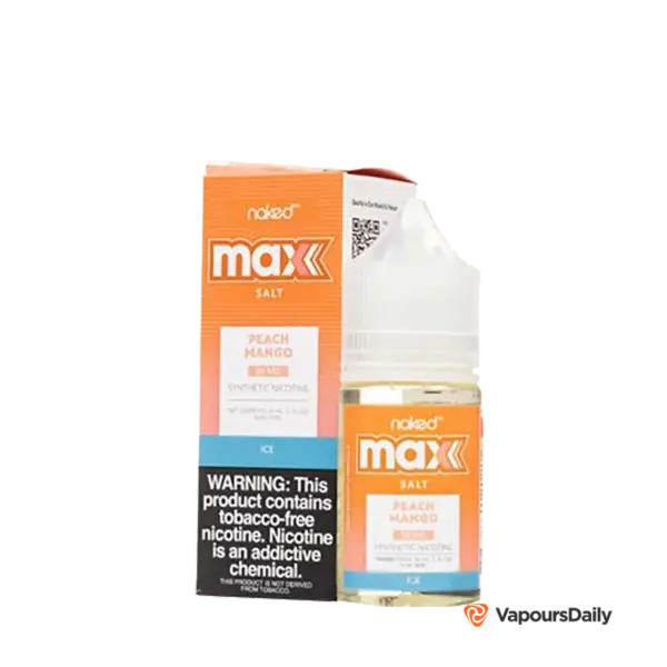 خرید سالت نیکد انبه هلو یخ NKD MAX PEACH MANGO ICE