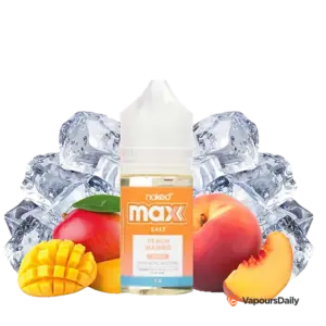 خرید سالت نیکد انبه هلو یخ NKD MAX PEACH MANGO ICE