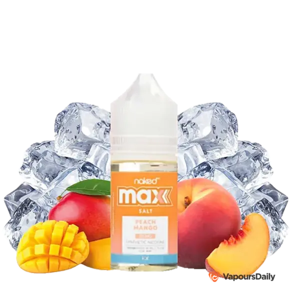 خرید سالت نیکد انبه هلو یخ NKD MAX PEACH MANGO ICE