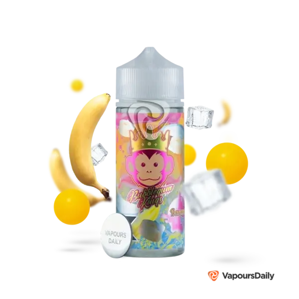 خرید جویس آدامس بادکنکی موز یخ DR.VAPES BUBBLEGUM KINGS BANANA ICE 120ML