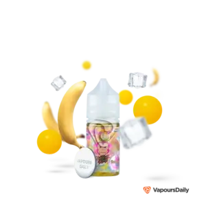 خرید سالت آدامس بادکنکی موز یخ DR.VAPES BUBBLEGUM KINGS BANANA ICE 30ML