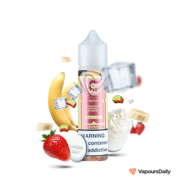 خرید جویس پاد سالت توت‌فرنگی موز (60میل) Pod Salt Strawberry Banana Rhubarb