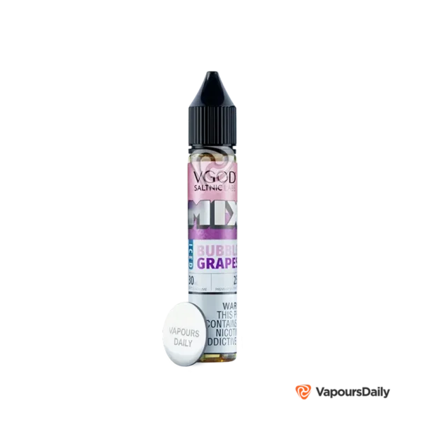 خرید سالت ویگاد آدامس انگور یخ (30میل) VGOD MIX ICED BUBBLE GRAPES