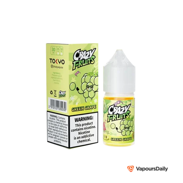 سالت توکیو انگور سبز یخ (30میل) TOKYO CRAZY FRUIT GREEN GRAPE