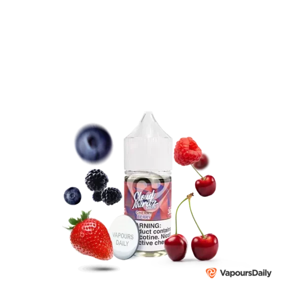 خرید سالت کلود نوردز گیلاس تمشک بلوبری (30میل) CLOUD NURDZ CHERRY BERRY