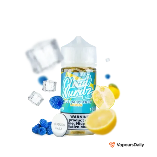 خرید جویس کلود نوردز تمشک لیمو یخ (100میل) CLOUD NURDZ ICED BLUE RASPBERRY LEMON