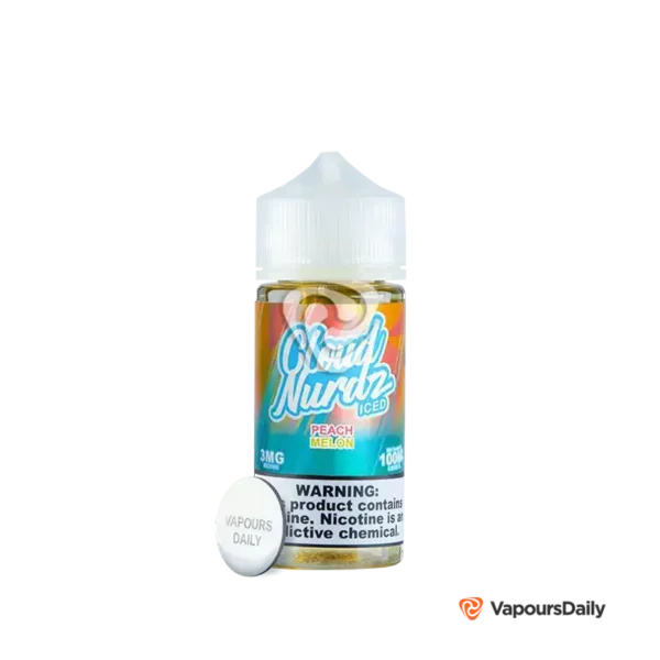خرید جویس هلو ملون یخ کلود نوردز (100میل) CLOUD NURDZ ICED PEACH MELON