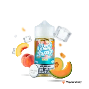 خرید جویس هلو ملون یخ کلود نوردز (100میل) CLOUD NURDZ ICED PEACH MELON