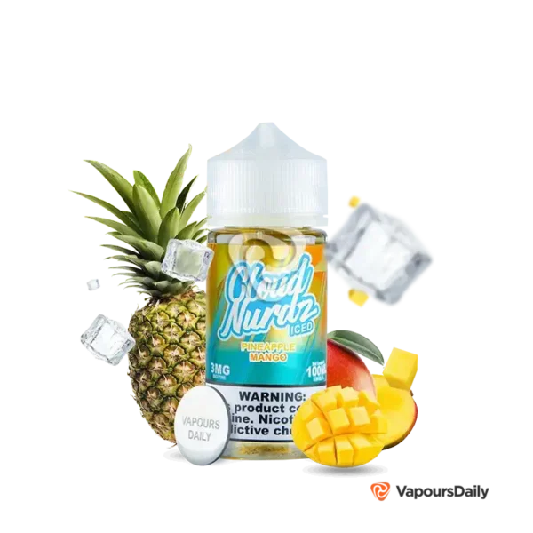 خرید جویس کلود نوردز آناناس انبه یخ (100میل) CLOUD NURDZ ICED PINEAPPLE MANGO