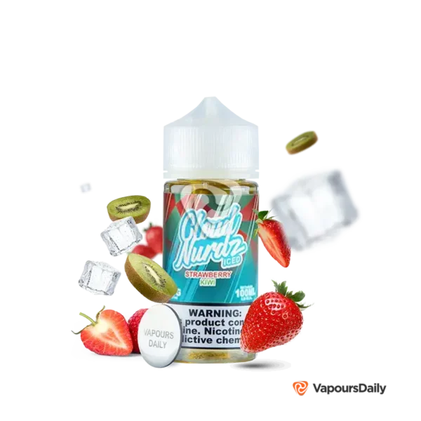 خرید جویس کلود نوردز توت فرنگی کیوی یخ (100میل) CLOUD NURDZ ICED STRAWBERRY KIWI