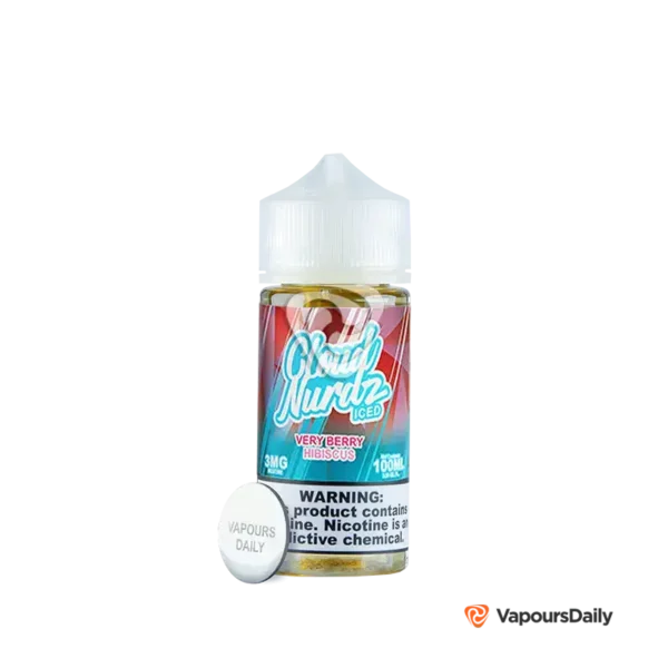 خرید جویس کلود نوردز تمشک شاتوت یخ (100میل) CLOUD NURDZ ICED VERY BERRY HIBISCUS