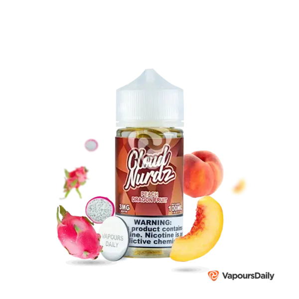 خرید جویس کلود نوردز هلو دراگون فروت (100میل) CLOUD NURDZ PEACH DRAGON FRUIT