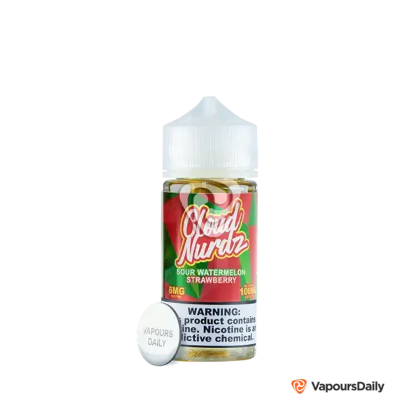 خرید جویس کلود نوردز پاستیل هندوانه توت فرنگی (100میل) CLOUD NURDZ SOUR WATERMELON STRAWBERRY