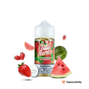 خرید جویس کلود نوردز پاستیل هندوانه توت فرنگی (100میل) CLOUD NURDZ SOUR WATERMELON STRAWBERRY