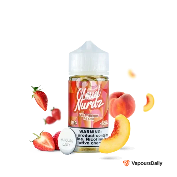 خرید جویس کلودنوردز توت فرنگی هلو (100میل) CLOUD NURDZ STRAWBERRY PEACH