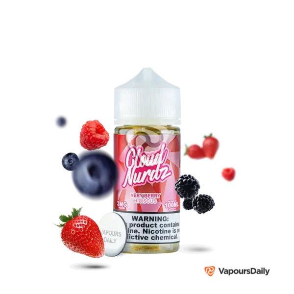 خرید جویس کلود نوردز تمشک شاتوت بلوبری (100میل) CLOUD NURDZ VERY BERRY HIBISCUS